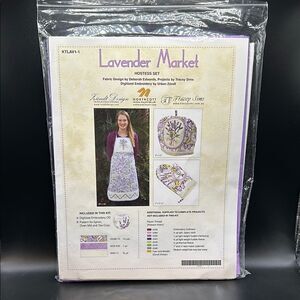 New Northcott Fabrics Lavender Market Hostess Set Pattern PTN1120-10